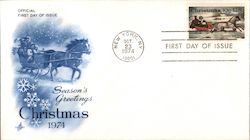 Season's Greetings Christmas 1974 First Day Cover