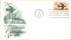 Peace on Earth Christmas 1974 First Day Cover