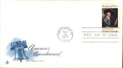 America's Bicentennial Benjamin West First Day Covers First Day Cover First Day Cover First Day Cover