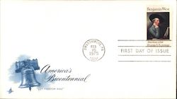 America's Bicentennial Benjamin West First Day Cover