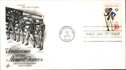 Uniforms of the Armed Forces American Revolution Bicentennial First Day Cover