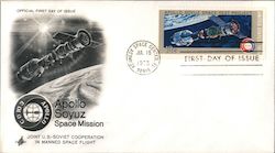 Apollo Soyuz Space Mission, Joint U.S. Soviet Cooperation in Manned Space Flight First Day Cover