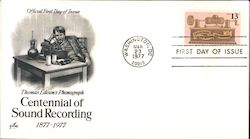 Centennial of Sound Recording First Day Cover
