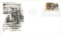 Bicentennial First Civil Settlement in Alta, California by Spain in 1777 First Day Covers First Day Cover First Day Cover First Day Cover