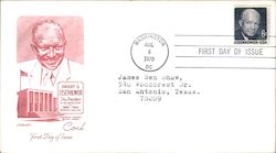 Coil Stamp, Dwight D. Eisenhower First Day Cover