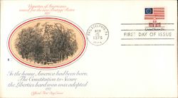 In the house America had been born, The Constitution to Secure the Liberties hard won was adopted First Day Cover