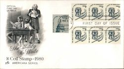 The Ability to Write 1c Coil Stamp 1980 First Day Cover