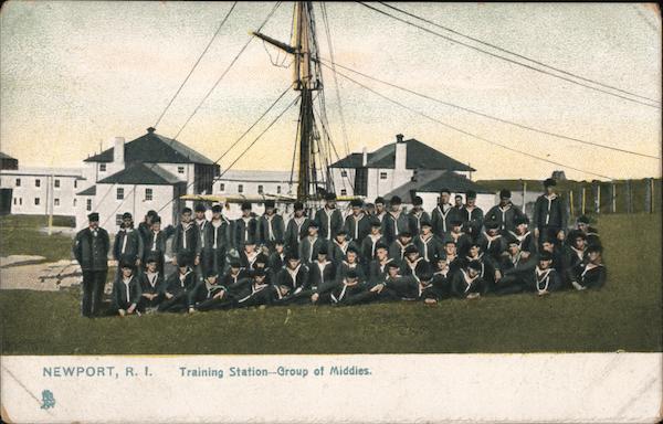 Training Station--Group of Middies Newport Rhode Island