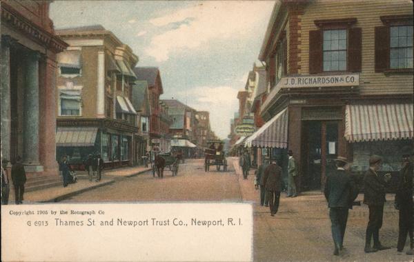 Thames Street and Newport Trust Co Rhode Island