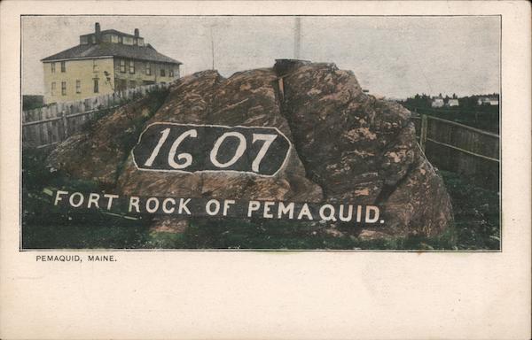 Fort Rock of Pemaquid Maine
