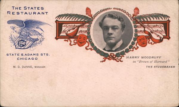 The States Restaurant Harry Woodruff in Brown of Harvard Chicago Illinois