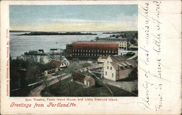 Gem Theatre, Peaks Island House, and Little Diamond Island Portland Maine
