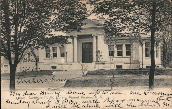 Carnegie Public Library Mount Vernon New York