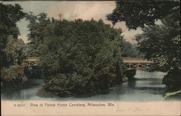 View in Forest Home Cemetary Milwaukee Wisconsin
