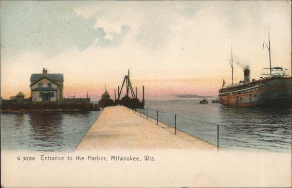 Entrance to the Harbor Milwaukee Wisconsin