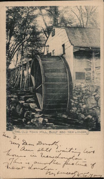 The Old Town Mill, Built 1650 New London Connecticut