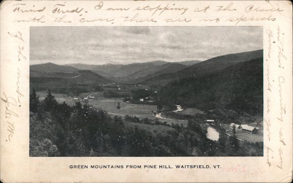 Green Mountains From Pine Hill Waitsfield Vermont