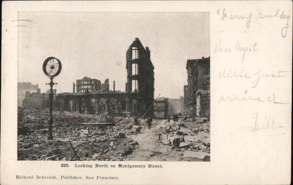 Looking North on Montgomery Street San Francisco California