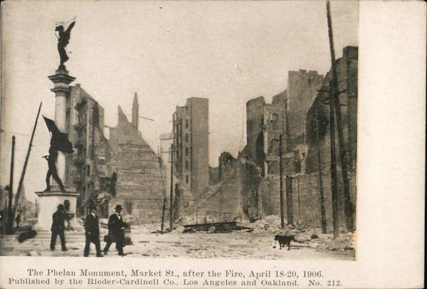 The Phelan Monument, Market Street San Francisco California