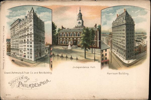 Buildings - Souvenir of Philadelphia Pennsylvania