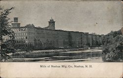 Mills of Nashua Manufacturing Company Postcard