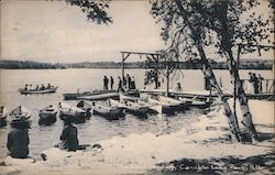 Boat Landing Canobie Lake Park Postcard