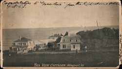 Sea View Cottages Postcard