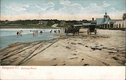 Bathing Beach Newport, RI Postcard Postcard Postcard