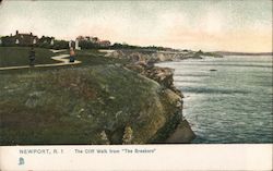 The Cliff Walk from "The Breakers" Newport, RI Postcard Postcard Postcard