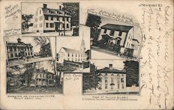 Historical Buildings in Newport Postcard