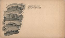 Greetings from Newport - Mansions Postcard