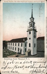 Greetings from Newport, R.I. Postcard