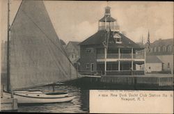New York Yacht Club Station No 6 Postcard