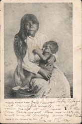 Washoe, Nursing Child Native Americana Postcard Postcard Postcard