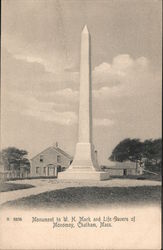 Monument to W.H. Mack and Life-Savers of Monomoy Chatham, MA Postcard Postcard Postcard