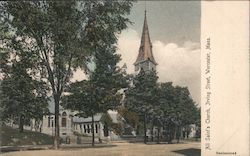 All Saint's Church, Irving Street Worcester, MA Postcard Postcard Postcard