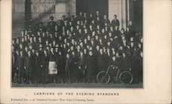 Carriers of the Evening Standard Newsies, Newspaper Boys New Bedford, MA Postcard Postcard Postcard