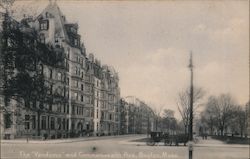 The "Vendome" and Commonwealth Ave. Postcard