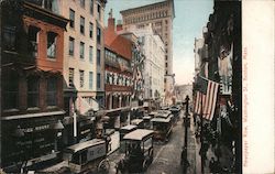 Newspaper Row Washington St. Postcard