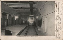 Court Street Station of East Boston Tunnel Postcard