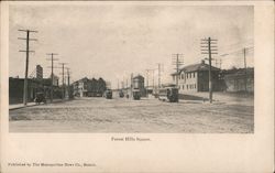 Forest Hills Square, Jamaica Plain Postcard