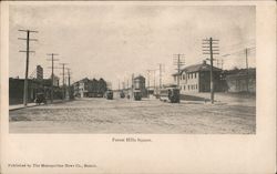 Forest Hills Square, Jamaica Plain Boston, MA Postcard Postcard Postcard