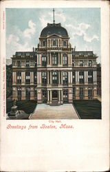 City Hall Boston, MA Postcard Postcard Postcard
