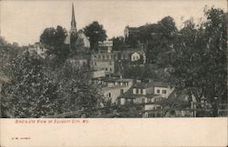 Bird's-Eye View of Ellicott City, MD Maryland Postcard Postcard Postcard