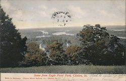 Scene From Eagle Point Park Clinton, IN Postcard Postcard Postcard