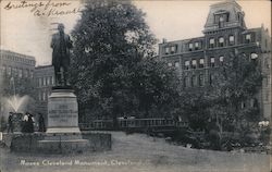 Moses Cleveland Monument Postcard