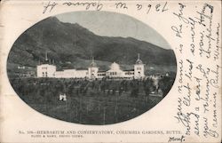 Herbarium and Conservatory, Columbia Gardens Postcard