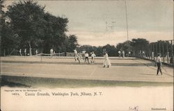 Tennis Grounds Washington Park Postcard