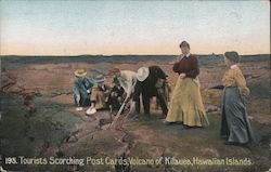 Tourists Scorching Post Cards, Volcano of Kilauea Postcard