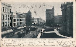 East Side Square Looking South On Main St. Postcard